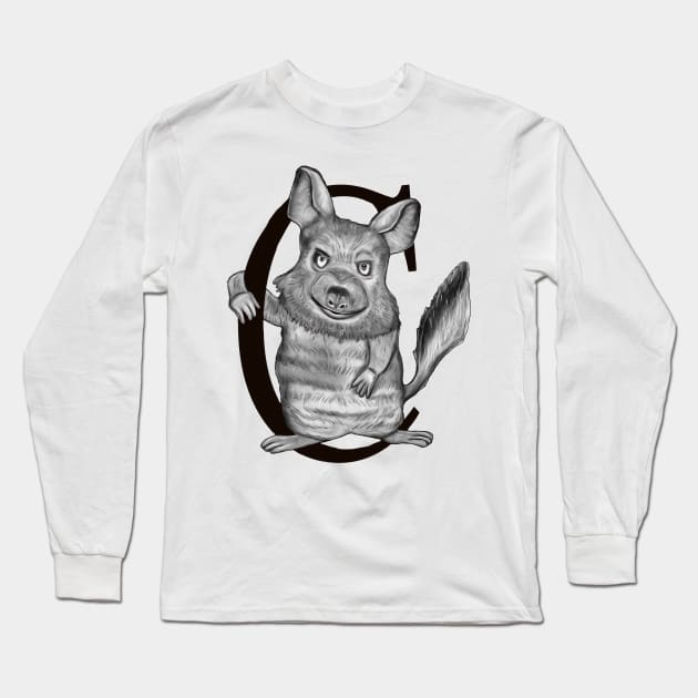 chinchilla Long Sleeve T-Shirt by msmart